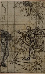 Studie till en illustration i Tacitus "Tibère, ou Les Six Premiers Livres des Annales" Bok I, Vol. 1, 2:a studien