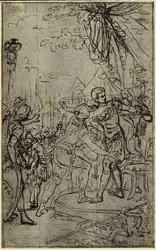 Studie till en illustration i Tacitus "Tiberius, eller de sex första böckerna i Annalerna" Bok I, Vol. 1, 3:e studien