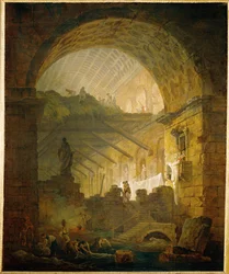 Galerie en ruine (målning på duk)