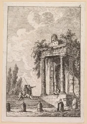Kvällar i Rom: Trappan med fyra terminaler, 1763.