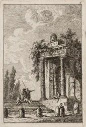 Plåt fyra från Evenings in Rome, 1763-64
