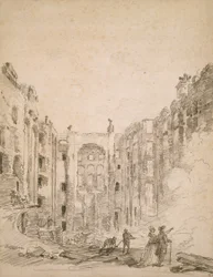 Ruinerna av Operan efter branden 1781