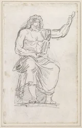 Staty av Jupiter, sittande [recto]