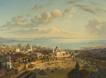 Konstantinopel från brandtornet i Beyazit