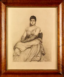 Lady in White (Miss Grant) (etsning)