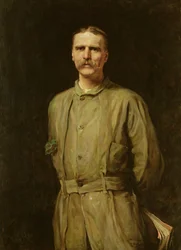 Porträtt av Archibald Forbes, krigskorrespondent, 1881