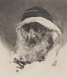 Studie av ett arabiskt huvud, 1895.