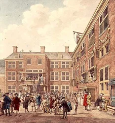 Oudezijdsheerenlogement, Amsterdam (litografi)