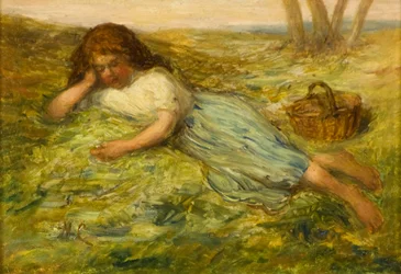 Flicka och korg, 1800-talet