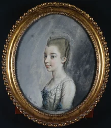 Porträtt av Georgiana Spencer, senare hertiginna av Devonshire