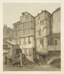 The Frome, tittar uppströms mot Julbron, 1823