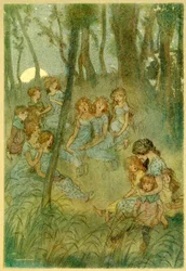 Och nattliga ängsälvor, se du sjunger, från The Merry Wives of Windsor, 1910.
