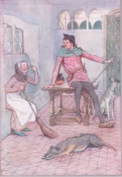 Har inte din tillbedjan ett behov ovanför ditt öga?, illustration från The Merry Wives of Windsor, 1910
