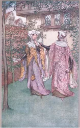 Här är tvillingbrodern till ditt brev, illustration från The Merry Wives of Windsor, 1910