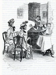 Illustration för "Emma" av Jane Austen (illustration)