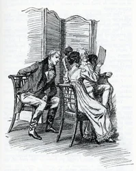 Illustration till "Emma" av Jane Austen. Av Hugh Thomson (illustration)