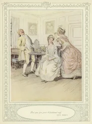 Illustration till Goldsmiths She Stoops to Conquer
