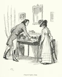 Illustration for Persuasion av Jane Austen (litho)