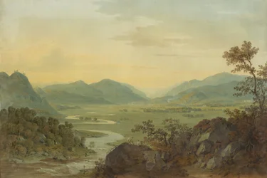 Carne River från Loudoun Castle, Ayrshire, 1804