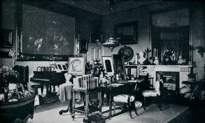 Drottningens privata vardagsrum i Osborne, c1899, 1901