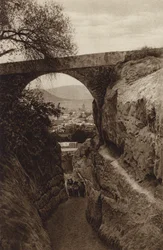 Mexiko: San Andres Chalchicomula, delstaten Puebla (svartvitt foto)