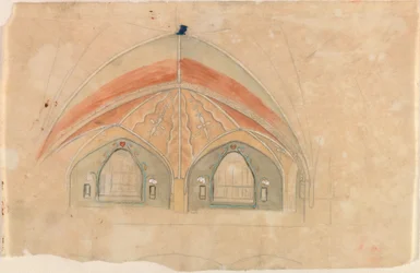 Hjulspindel, skiss till Tammerfors domkyrka
