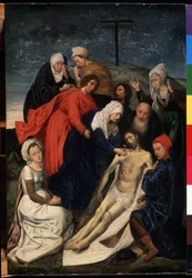 ""Lamentation Over The Death Of Christ"" Målning av Hugo van der Goes (1435-1482) Mått 36x30 cm Eremitagemuseet, Sankt Petersburg