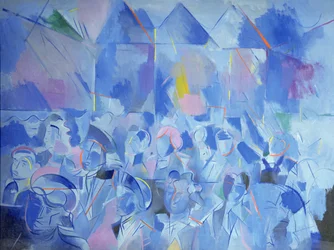 Lyssna på Storbritannien, ca 1949 (olja på duk)