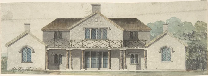 Förslag till en Cottage Ornée i tudorstil