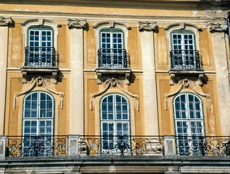 Fasad av Esterhazy-palatset