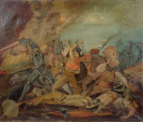 Osmanska och ungerska soldater slåss på 1600-talet