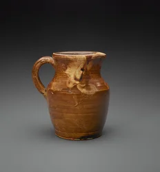 Pitcher, c. 1889-1900 (glidglaserat stengods)