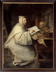 Hellängdsporträtt av Armand Jean Le Bouthillier de Rance, abbot av La Trappe (1626 - 1700). Målning av Hyacinthe Rigaud (1659-1743)