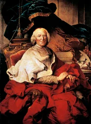 Porträtt av Andre-Hercule de Fleury (Lodeve
