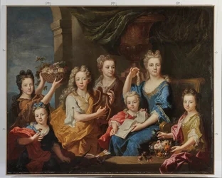 Porträtt av M. Bouette de Blémurs barn, 1703