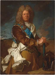Porträtt av Sebastien Le Prestre, Marquis de Vauban, marskalk av Frankrike, iklädd Saint Esprit-orden