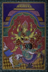 Durga dräper en demon