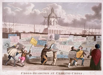 "Cross-readings at Charing-Cross", London, 1835