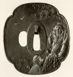 Det gamla paret Takasago, c1800-1820, 1910.