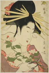 Courtesan Hinazuru från Chojiya