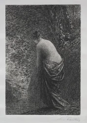 Badande stående, 1879.