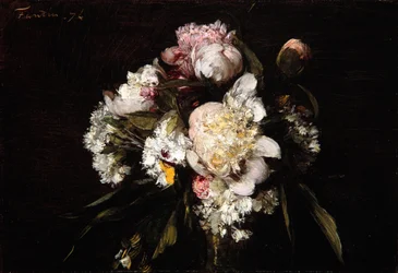 Pioner, vita nejlikor och rosor, 1874