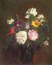 Rosor och flox, 1862