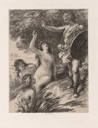 Siegfried och Rhens döttrar, ca. 1880.