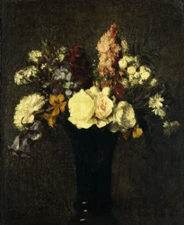 Vas med blommor; Vas med blommor, 1869