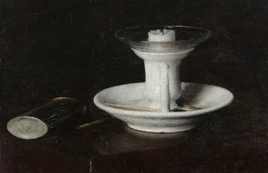 Vit ljusstake, 1870