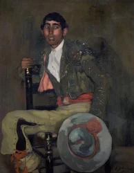 EL PICADOR - 1900-talet - OLJA / TYG - 137X115 CM