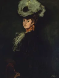 PORTRÄTT AV ANNIE BOURDIN - 1906 - OLJA / KANVAS -101X78 CM