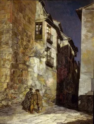 SEGOVIA BY NIGHT - CIRCA 1930 - O/L - 94X74 CM