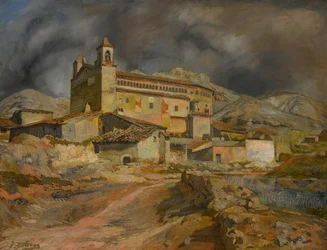 Kyrkan i Maluenda Kyrkan i Maluenda, ca. 1924.